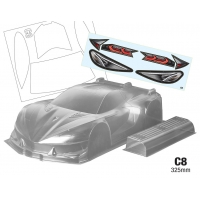 Team C C8 1:8 GT Body Shell (325mm)